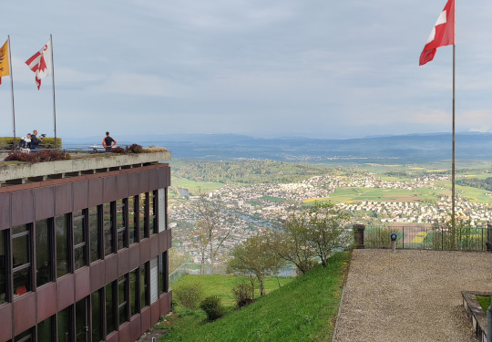 Sicht auf den Bieler See aus Magglingen heraus